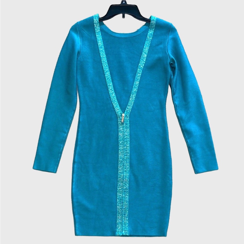NWT MARCIANO TEAL BODY-CON DRESS - Medium